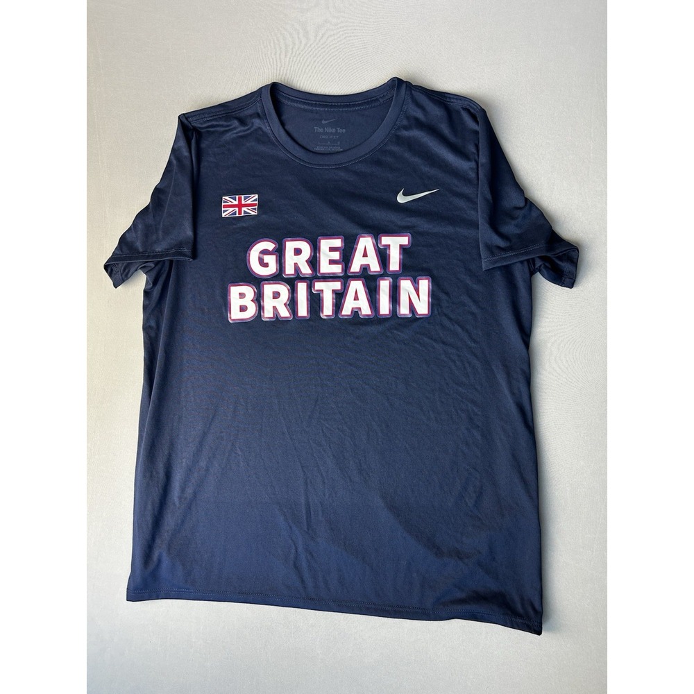 Great Britain Nike Women's L ‎ Athletics DriFit T Shirt